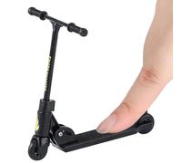 Scooter À Doigts en Métal | Jouet De Doigt De Mini Scooter | Mini Skateboards Pliables À Deux Roues pour Enfant avec Frein | Jouet De Scooters À Doigts en T Antidérapants pour Garçons Et Filles
