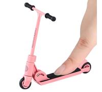Scooter À Doigts En Métal | Jouet Doigt Mini Scooter | Mini Skateboards Pliables À 2 Roues Pour Enfant Avec Frein | Jouet Éducatif Antidérapant Scooters Doigts Tête T Pour La Décoration De Bureau