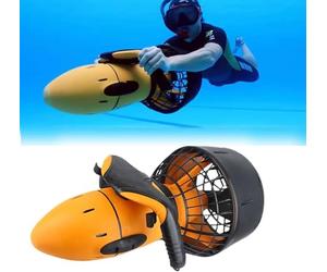 Scooter aquatique pour adultes et enfants,propulseur de natation et de plongée,scooter sous-marin, ensemble de propulseurs sous-marins, scooter de mer de plongée avec tuba,Orange