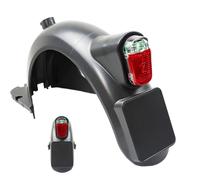 Scooter arrière - ABS & PC 30,2 x 11,7 x 15 cm | Garde-boue arrière de rechange pour vélo électrique avec feu arrière et support de d'immatriculation | Accessoire de sécurité pour scooter