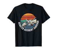 Scooter cyclomoteur accident survivor moteur à essence accident scooter T-Shirt