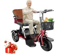 Scooter De Mobilité De Voyage Léger, avec Chargeur Et Panier, Scooters De Mobilité De Voyage À 3 Roues, Fauteuils Roulants Pliants Légers pour Adultes,001,25A