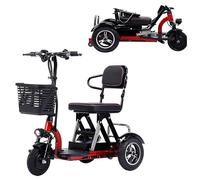 Scooter de mobilité électrique pour Adulte, avec Chargeur Et Panier Inclus, avec Siège Ultra Large, Batterie Amovible, C'est Un Choix idéal pour Les Seniors et Les Adultes,15ah