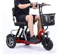 Scooter de mobilité Pliable et léger à 3 Roues, Comprend Un Panier de Rangement et Un Chargeur, avec Siège Ultra Large, Idéal pour Les Personnes âgées et handicapées,15ah