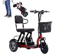 Scooter de mobilité Pliable et léger à 3 Roues, SièGe Confortable, Autonomie Jusqu'à 30 Km, avec Chargeur et Panier, C'est Un Choix idéal pour Les Seniors et Les Adultes,15ah