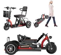 Scooter de mobilité Pliable et léger à 3 Roues siège Confortable fauteuils roulants électriques Scooters motorisés pour Personnes âgées