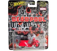 SCOOTER DEADPOOL Modèle DieCast MARVEL Échelle 1/64 6Cm Hot Wheels JBL70