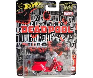 SCOOTER DEADPOOL Modèle DieCast MARVEL Échelle 1/64 6Cm Hot Wheels JBL70