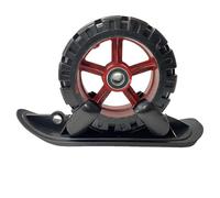 Scooter des Neiges Luge Ski, Kit Conversion 2 en 1 Poussette Scooter des Neiges, Accessoire Ski pour VTT Sports Extérieurs Zones Touristiques Trottoirs Parcs Cyclisme