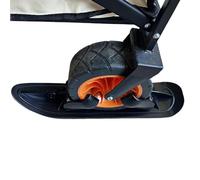 Scooter des Neiges Luge Ski - Trotti-Ski 2 en 1 pour Poussettes | Accessoire Ski pour Activités Extérieures Chemins Parents Zones Vacances Vélo Cyclisme