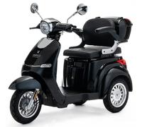 VELECO Scooter électrique 3 roues Cristal 1000W pour seniors/handicapés Noir