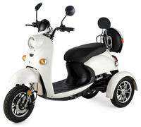 Scooter électrique 3 roues Rétro Senior Handicapé Adulte 650W VELECO ZT63 BLANC