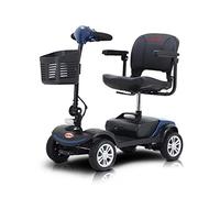 Scooter Électrique Adulte Siège Pivotant 360° Moteur 300W Batterie Amovible Autonomie 15-25km Éclairage LED Sécurité Nocturne (Bleu)