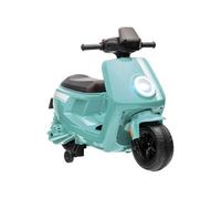 Vespa scooter électrique enfants moto porteur pour enfants 6 V, 2 moteurs puissant, vitesse max. 3 km/h, phare et musique, marche avant/arrière, roues d'entraînement, 18 à 36 mois, vert