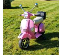 Moto Vespa Officiel PX 150 12v électrique pour Enfants Licence Piaggio - Rose