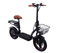 Scooter électrique GELEIPU C14 avec siège et porte-bagages, batterie 48 V 17,5 Ah