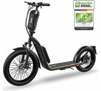 Scooter électrique homologué pour la route - XI-1200-S - LongRange 20Ah, Scooter électrique avec ABE, eKFV approbation, scooter électrique pliable, trottinette EScooter - noir