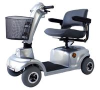 Scooter électrique Mobiclinic 4 roues 450 W Siège pivotant et pliable Auton. 34 km 12V Mobilité réduite Gris Piscis