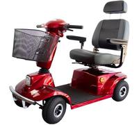 Scooter électrique Mobiclinic Mobilité réduite 500 W Premium Sécurité et Efficacité Auton. 30 km 12 V Rouge Libra