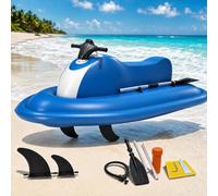 Scooter électrique personnel motorisé de jet ski gonflable | Moteur sans balais à haute poussée avec direction à 360°, gonflage rapide et plateau antidérapant pour une performance