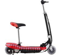 Scooter électrique pour enfants avec siège et LED 120 W rouge