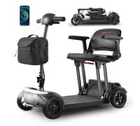 Scooter Électrique Pour Senior et PMR | SWEETRICH AIR TRAVELLER | Vitesse Max 6 km/h | Portée de 15 km | Moteur 180W | Batterie 12Ah | Pneus Pleins | Noir