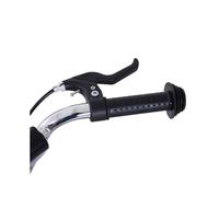 Scooter Enfant 16/12 Zoll Trotinette avec Freins Kickboard pour Enfants 5+ Ans Noir Taille 135x58x92-100cm