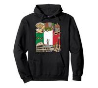 Scooter gondole Spaghetti Drapeau Italien Italie Sweat à Capuche