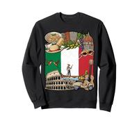 Scooter gondole Spaghetti Drapeau Italien Italie Sweatshirt