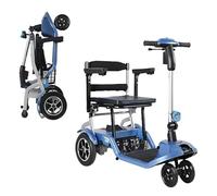 Scooter Haut De Gamme pour Personnes Âgées, Scooter Électrique, Véhicule Électrique Pliable Léger À Quatre Roues pour Personnes Âgées 10A
