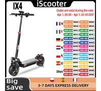Scooter iX4 Scooter électrique 800W moteur 48V 15Ah 40-45km portée 45 km/h vitesse double frein à disque pliable tout-terrain eScooter avec App iScooter iX4