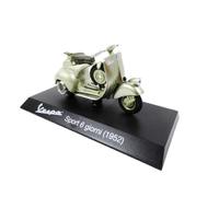 OPO 10 - Scooter Miniature de Collection 1/18 Compatible avec Piaggio Vespa Sport 6 Giorni Vert - 1952 - Ves0016