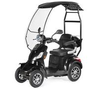 SCOOTER MOBILITÉ ÉLECTRIQUE À 4 ROUES 1000W VELECO FASTER avec auvent