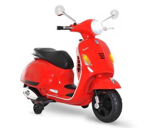 Scooter moto électrique enfant vespa 6v musique mp3 port usb klaxon phare feu ar rouge TU