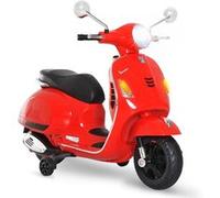 Véhicule électrique HOMCOM Scooter moto électrique enfants 6 v dim. 102l x 51l x 76h cm musique mp3 port usb klaxon phare feu ar rouge vespa