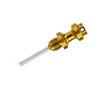 Scooter Moto Moteur Carter Huile Réservoir Carburant Jauge Bouchon Remplissage Sonde Bouchon Couvercle Bouchon Jauge Niveau Mètre pour GY60 pour M20 Bouchon Thermomètre(Yellow)