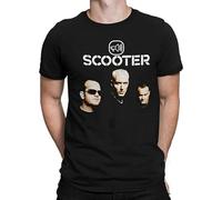 Scooter Poster Techno Hard Trance German Band Men Printed T-Shirt S