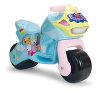Scooter pour bébé 1 an 2 ans 3 ans - Moto sans pédales pour bébé Twin Dessert Peppa Pig - Roues larges - Stable, légère et ergonomique - Transport facile INJUSA