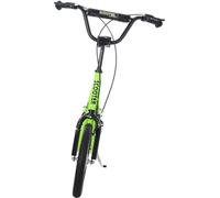 HOMCOM Trottinette pour Enfants City Scooter Trotinette Freestyle Patinette Kickboard avec Pneus Gonflables et Frein à Main Scooter pour Enfants à partir de 5 Ans 16 Pouces Vert 139 x 58 x 90-96 cm