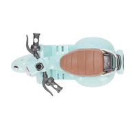 Scooter pour Poupées, Mignon Mini-poupée Véhicules Scooter Jouet Tournant pour la Décoration Intérieure (Blue)