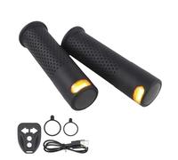 Scooter Signal Handle, LED Warning Lights System, Remote Control Indicator Kit, Handlebar Safety Light Device, Direction Signal Accessory for E Scooter Mountain Bike Outdoor Night Riding 5.27x1.61inch