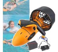 Scooter subacqueo da 300 W (batteria da 24 V 10 Ah), Booster per immersioni e nuoto, 2 velocità regolabili, profondità di immersione fino a 30 m, autonomia di 60 minuti.,A