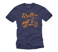Scooter T-Shirt Homme Rollin 60s Bleu Taille S