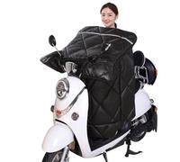 Scooter Tablier Couvre Jambe Couette De Pare-Brise Coupe-Vent for Moto, Couverture Jambe Scooter avec Tablier, Accessoires, d'hiver(Black)