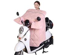 Scooter Tablier Couvre Jambe Couette De Pare-Brise Coupe-Vent for Moto, Couverture Jambe Scooter avec Tablier, Accessoires, d'hiver(Pink)