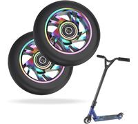 Scooter Wheels, 2 X Scooter Wheels, Pro Stunt Scooter Wheels 100 Mm With Abec 9 Bearings, Scooter Replacement Wheels For Most Scooters And Scooters