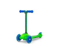 Milly Mally Trottinette Zapp – 3 roues LED pliable, guidon réglable en hauteur 3+ ans Vert