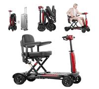 Scooters De Mobilité À 4 Roues, Scooters Électriques Portables Et Pliables, Confortables Et Pliables, pour Personnes Âgées Et Handicapées Manual Folding,20A