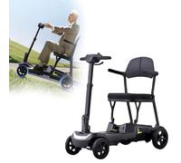 Scooters De Mobilité pour Adultes,Scooter De Mobilité À 4 Roues,Scooters De Mobilité Légers À 4 Roues pour Adultes, Scooter Motorisé Tout Terrain Léger, Portable Et Compact 10A