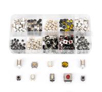SCOOYUCK 200 Pièces Micro Interrupteur, Normalement ouvert, Bouton Poussoir Electronique Flick Switch Kits